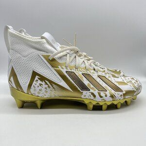 adidas Freak 23 Limited Football Cleats White Metallic Gold Men's Size 12 HP2442